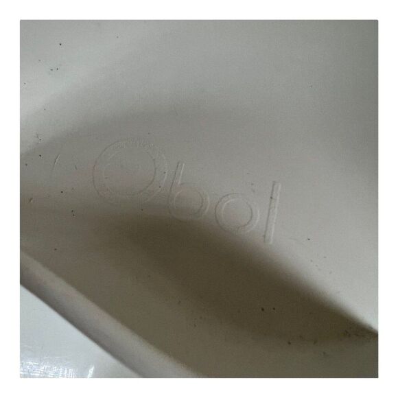 Obol The Original Never Soggy Cereal Bowl Melamine Hard Plastic White Large - Picture 5 of 6